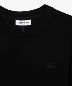 Lacoste T-Shirts>Damen Slim Fit T-Shirt Mit Rundhals Aus Baumwollmischung Schwarz 031