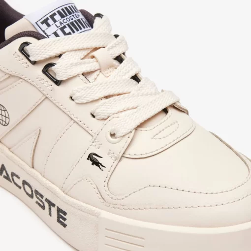 Lacoste Sneakers>Damen Sneakers L002 Aus Leder Mit Logo Off Wht/Blk 2G9