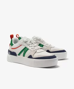 Lacoste Sneakers>Damen Sneakers L002 Aus Leder Und Mesh White/Green 082