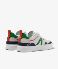 Lacoste Sneakers>Damen Sneakers L002 Aus Leder Und Mesh White/Green 082