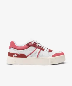 Lacoste Sneakers>Damen Sneakers L002 Evo Aus Leder Und Mesh White/Pink B53