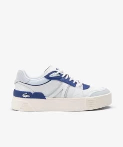 Lacoste Sneakers>Damen Sneakers L002 Evo Aus Leder Und Mesh Wht/Blue 080