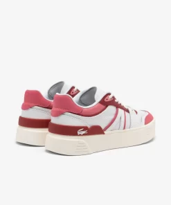 Lacoste Sneakers>Damen Sneakers L002 Evo Aus Leder Und Mesh White/Pink B53