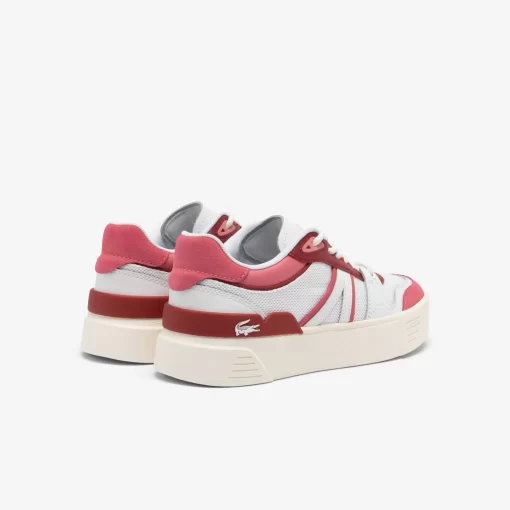 Lacoste Sneakers>Damen Sneakers L002 Evo Aus Leder Und Mesh White/Pink B53