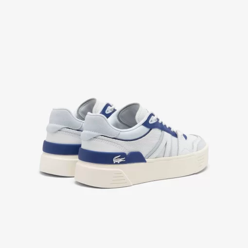 Lacoste Sneakers>Damen Sneakers L002 Evo Aus Leder Und Mesh Wht/Blue 080