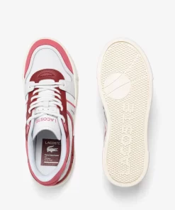 Lacoste Sneakers>Damen Sneakers L002 Evo Aus Leder Und Mesh White/Pink B53