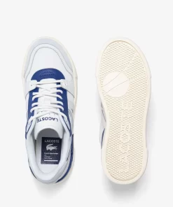 Lacoste Sneakers>Damen Sneakers L002 Evo Aus Leder Und Mesh Wht/Blue 080