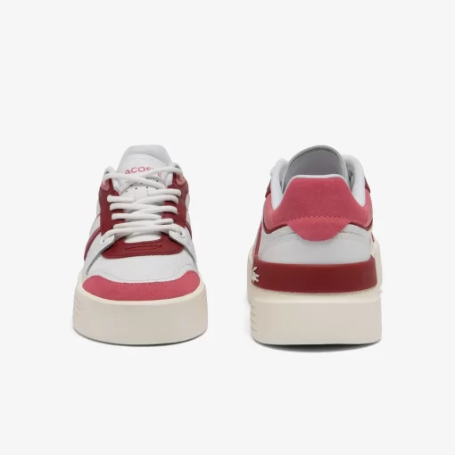 Lacoste Sneakers>Damen Sneakers L002 Evo Aus Leder Und Mesh White/Pink B53