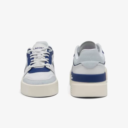 Lacoste Sneakers>Damen Sneakers L002 Evo Aus Leder Und Mesh Wht/Blue 080