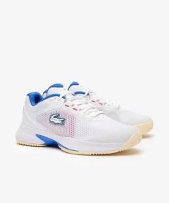 Lacoste Tennis>Damen Tennisschuhe Tech Point Wht/Blu/Red 2E8