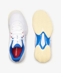 Lacoste Tennis>Damen Tennisschuhe Tech Point Wht/Blu/Red 2E8