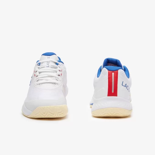 Lacoste Tennis>Damen Tennisschuhe Tech Point Wht/Blu/Red 2E8