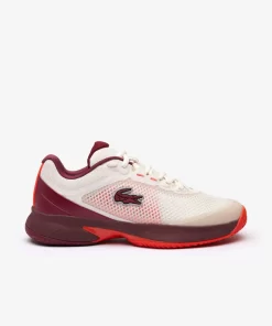 Lacoste Tennis>Damen Tennisschuhe Tech Point Aus Textil Off Wht/Burg Ow9