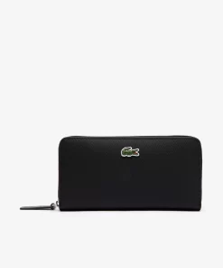 Lacoste Geldbörsen & Kleinlederwaren>Damen-Brieftasche L.12.12 Concept Aus Petit Pique Black 000