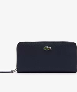 Lacoste Geldbörsen & Kleinlederwaren>Damen-Brieftasche L.12.12 Concept Aus Petit Pique Eclipse 141