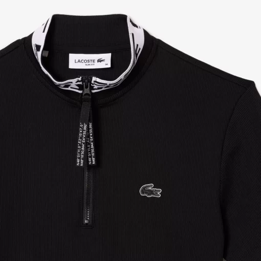 Lacoste Poloshirts>Damen- Poloshirt Aus Jacquard Schwarz 031