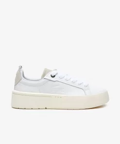 Lacoste Sneakers>Damen-Plateau-Sneakers Carnaby Aus Leder Wht/Off Wht 65T