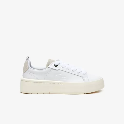 Lacoste Sneakers>Damen-Plateau-Sneakers Carnaby Aus Leder Wht/Off Wht 65T