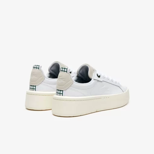 Lacoste Sneakers>Damen-Plateau-Sneakers Carnaby Aus Leder Wht/Off Wht 65T