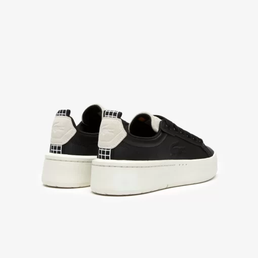 Lacoste Sneakers>Damen-Plateau-Sneakers Carnaby Aus Leder Black/Offwhite 454