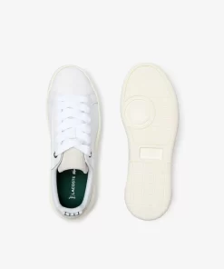 Lacoste Sneakers>Damen-Plateau-Sneakers Carnaby Aus Leder Wht/Off Wht 65T