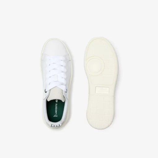 Lacoste Sneakers>Damen-Plateau-Sneakers Carnaby Aus Leder Wht/Off Wht 65T