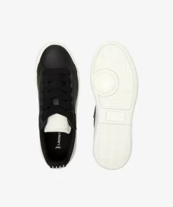 Lacoste Sneakers>Damen-Plateau-Sneakers Carnaby Aus Leder Black/Offwhite 454