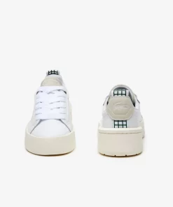 Lacoste Sneakers>Damen-Plateau-Sneakers Carnaby Aus Leder Wht/Off Wht 65T