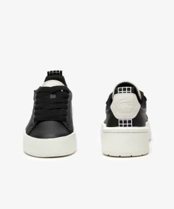 Lacoste Sneakers>Damen-Plateau-Sneakers Carnaby Aus Leder Black/Offwhite 454