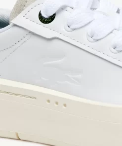 Lacoste Sneakers>Damen-Plateau-Sneakers Carnaby Aus Leder Wht/Off Wht 65T