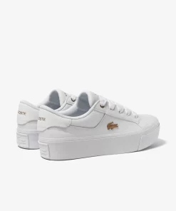 Lacoste Sneakers>Damen-Plateau-Sneakers Ziane Aus Leder White/White 21G