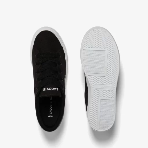 Lacoste Sneakers>Damen-Plateau-Sneakers Ziane Aus Textil Black White 312