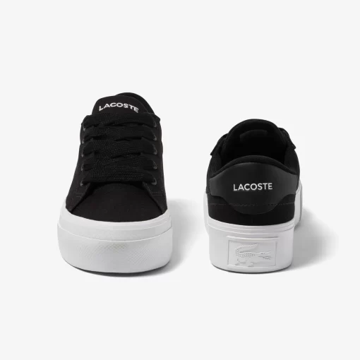 Lacoste Sneakers>Damen-Plateau-Sneakers Ziane Aus Textil Black White 312