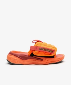 Lacoste Flip-Flops & Sandalen>Damen-Schlappen Aceslide Aus Synthetik Org/Dk Gry Ah4