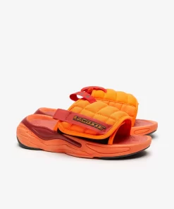 Lacoste Flip-Flops & Sandalen>Damen-Schlappen Aceslide Aus Synthetik Org/Dk Gry Ah4