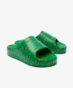 Lacoste Flip-Flops & Sandalen>Damen-Schlappen Serve Slide 2.0 Mit Colourpop Grn/Dk Grn Ag9