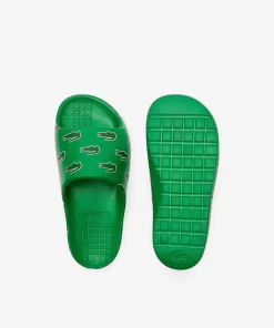 Lacoste Flip-Flops & Sandalen>Damen-Schlappen Serve Slide 2.0 Mit Colourpop Grn/Dk Grn Ag9