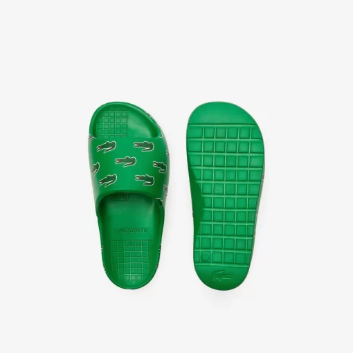 Lacoste Flip-Flops & Sandalen>Damen-Schlappen Serve Slide 2.0 Mit Colourpop Grn/Dk Grn Ag9