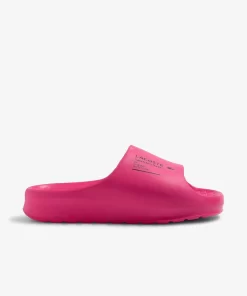 Lacoste Flip-Flops & Sandalen>Damen-Schlappen Serve Slide 2.0 Mit Logo Pnk/Blk 8F8