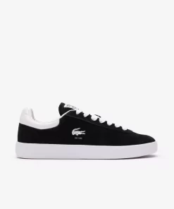 Lacoste Sneakers>Damen-Sneaker Baseshot Aus Veloursleder Black White 312