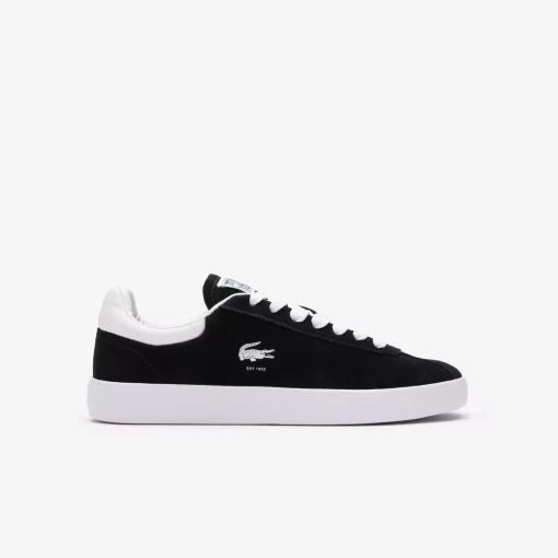 Lacoste Sneakers>Damen-Sneaker Baseshot Aus Veloursleder Black White 312