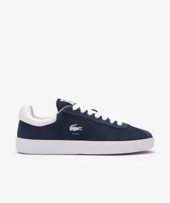 Lacoste Sneakers>Damen-Sneaker Baseshot Aus Veloursleder Marineblau Weis 092