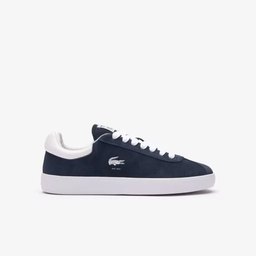 Lacoste Sneakers>Damen-Sneaker Baseshot Aus Veloursleder Marineblau Weis 092