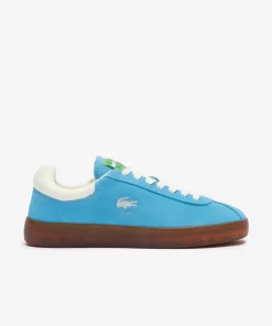 Lacoste Sneakers>Damen-Sneaker Baseshot Aus Veloursleder Blu/Gum Acl