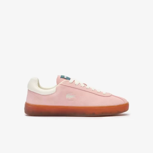 Lacoste Sneakers>Damen-Sneaker Baseshot Aus Veloursleder Pnk/Gum Ajx