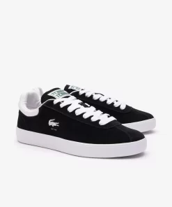 Lacoste Sneakers>Damen-Sneaker Baseshot Aus Veloursleder Black White 312