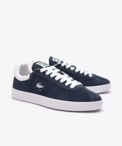 Lacoste Sneakers>Damen-Sneaker Baseshot Aus Veloursleder Marineblau Weis 092