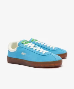 Lacoste Sneakers>Damen-Sneaker Baseshot Aus Veloursleder Blu/Gum Acl