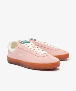 Lacoste Sneakers>Damen-Sneaker Baseshot Aus Veloursleder Pnk/Gum Ajx