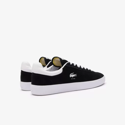 Lacoste Sneakers>Damen-Sneaker Baseshot Aus Veloursleder Black White 312